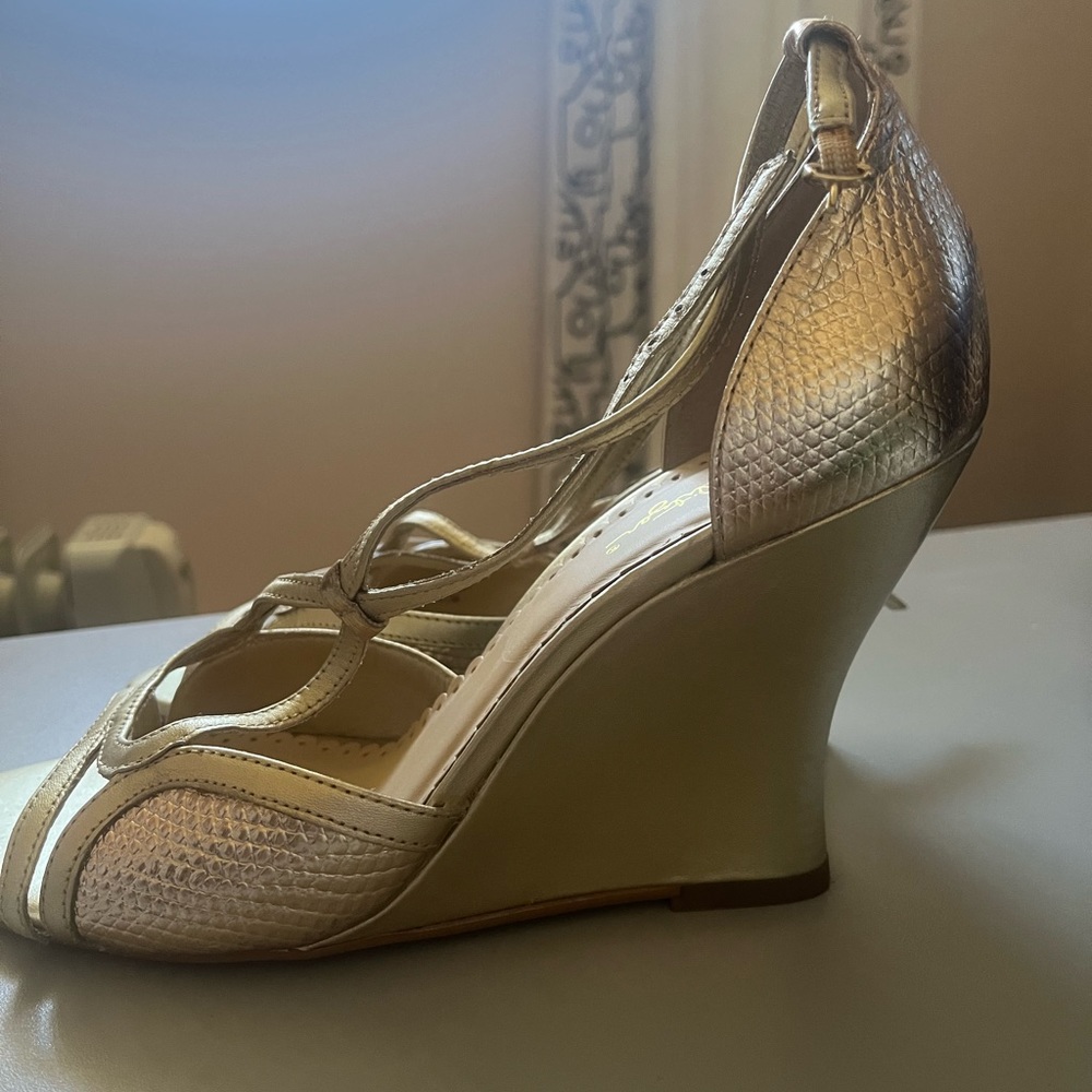 Wedge ankle strap sandals